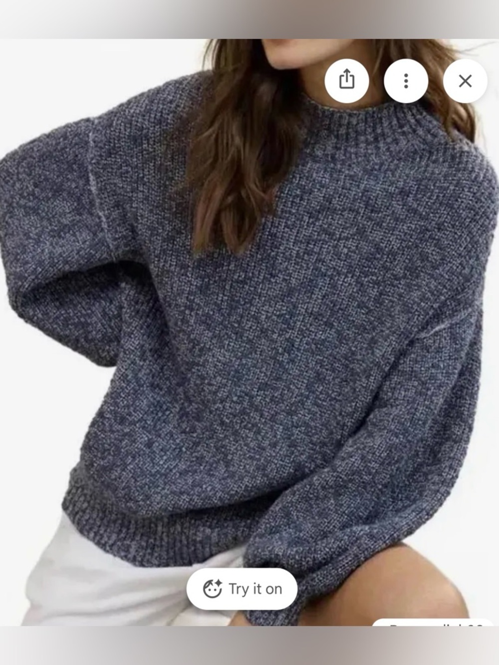 NWT Aerie Hits the Spot Mock Neck- Blue- XXS
